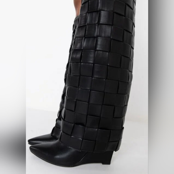 New Kinda Night Wedge Boot Size 10 - Picture 3 of 6